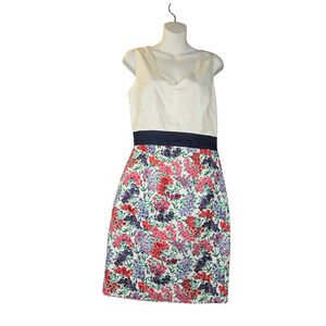 Draper James Women 8 Opry Floral‎ Sheath Dress Cocktail Classic Resort Wear Chic